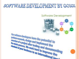 SOFTWARE DEVELOPMENT BY GOIGI