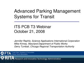 Advanced Parking Management 	Systems for Transit
