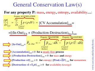 General Conservation Law(s)