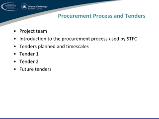 Procurement Process and Tenders