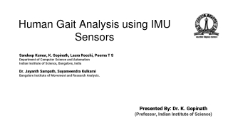 Human Gait Analysis using IMU Sensors