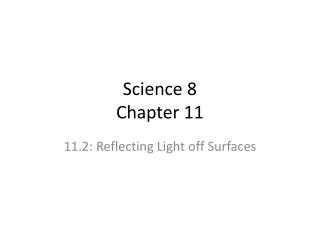 Science 8 Chapter 11