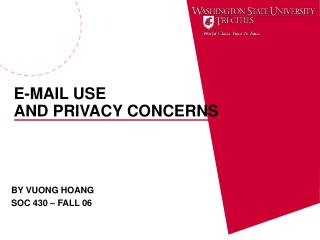 E-MAIL USE AND PRIVACY CONCERNS