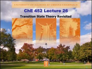 ChE 452 Lecture 26