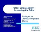 Patent Enforceability - Increasing the Odds