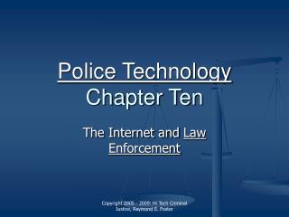 Police Technology Chapter Ten