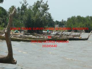 CANOE FRAME SURVEY USING QUICKBIRD IMAGERIES