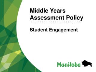 Middle Years Assessment Policy Student Engagement