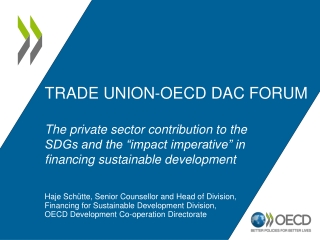 TRADE UNION-OECD DAC FORUM