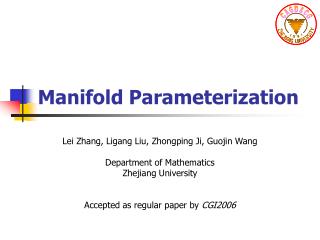 Manifold Parameterization