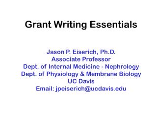 Grant Writing Essentials