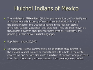 Huichol Indians of Mexico