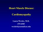 Heart Muscle Disease: Cardiomyopathy