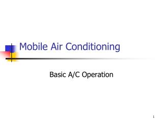 Mobile Air Conditioning