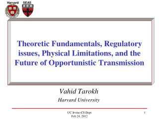 Vahid Tarokh Harvard University