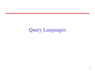 Query Languages