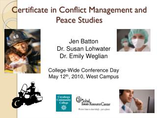 Certificate in Conflict Management and Peace Studies
