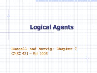 Logical Agents