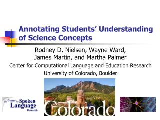 Annotating Students’ Understanding of Science Concepts