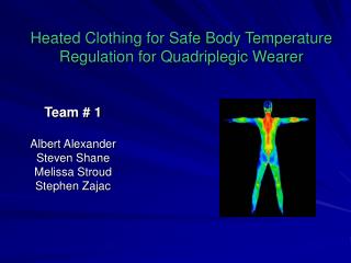 Heated Clothing for Safe Body Temperature Regulation for Quadriplegic Wearer