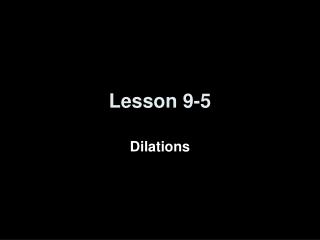 Lesson 9-5