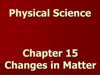 Physical Science