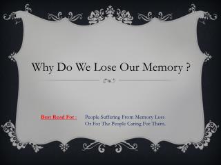 Improve Memory And Concentration