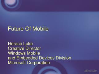 Future Of Mobile