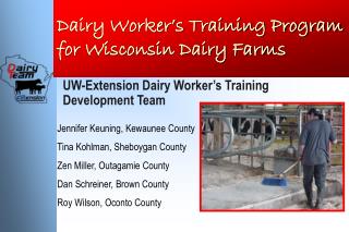 Dairy Worker’s Training Program for Wisconsin Dairy Farms