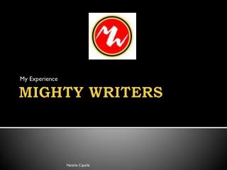 MIGHTY WRITERS