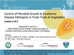 Supported in part by a USDA-CSREES grant entitled Improving Safety of Complex Food Items using Electron Beam Technolo