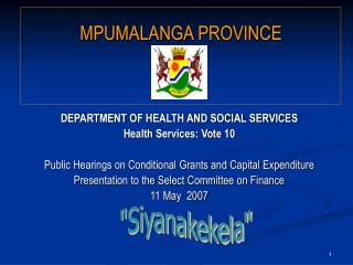 MPUMALANGA PROVINCE
