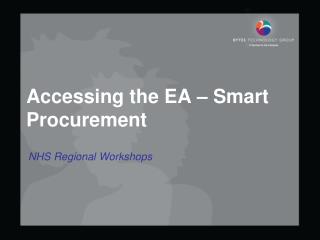 Accessing the EA – Smart Procurement