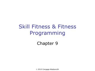 Skill Fitness & Fitness Programming