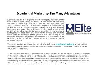 Experiential Marketing Companies