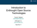 Introduction to Enthought Open Source Technologies