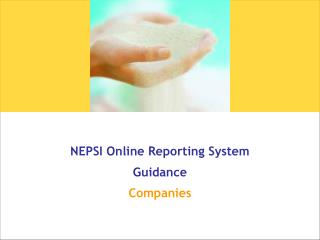 NEPSI Online Reporting System Guidance Companies