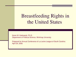 Breastfeeding Rights in the United States