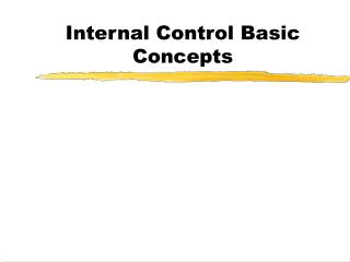 Internal Control Basic Concepts