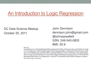 An Introduction to Logic Regression