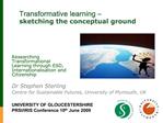 Researching Transformational Learning through ESD, Internationalisation and Citizenship