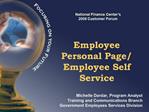 Employee Personal Page