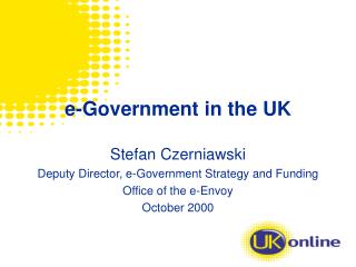 e-Government in the UK