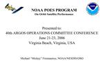 NOAA POES PROGRAM On Orbit Satellite Performance