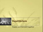 Equilibrium