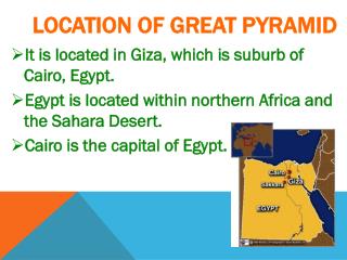 LOCATION OF GREAT PYRAMID