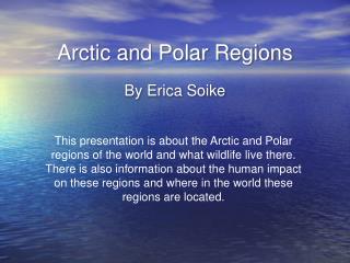 Arctic and Polar Regions