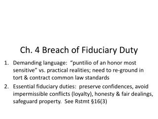 breach of fiduciary duty
