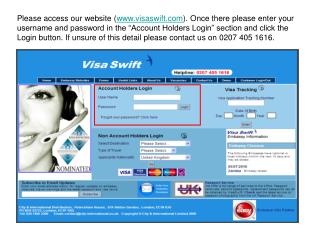 To book your visa online go to the “Place An Order” section. Select the destination, type of