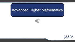 Advanced Higher Mathematics